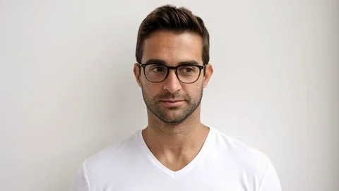 Handsome in specs Stock-Footage 93275541