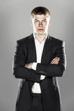 Handsome stylish man Stock Photos