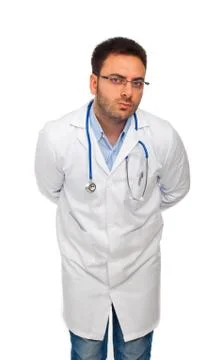 Handsome young doctor Stock Photos
