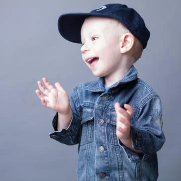 Handsome young elegant man studio portrait close-up. Stock Photos