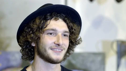 Handsome young guy dj Video stock 138882371