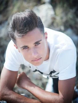 Handsome young guy Stock Photos