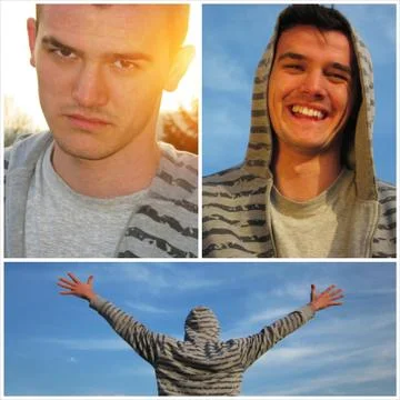 Handsome young man Stock Photos
