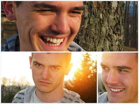 Handsome young man Stock Photos