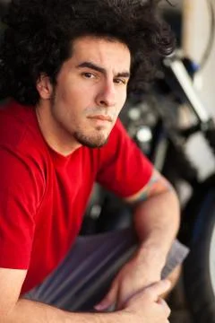 Handsome young man Stock Photos