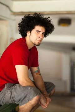 Handsome young man Stock Photos