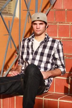 Handsome young man Stock Photos