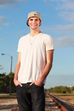 Handsome young man Stock Photos