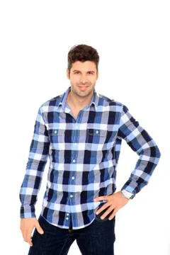 Handsome young man Stock Photos