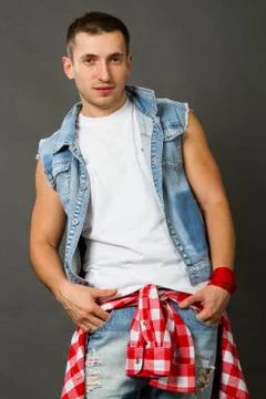 Handsome young man Stock Photos