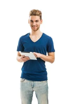 Handsome young man Stock Photos