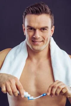 Handsome young man Stock Photos