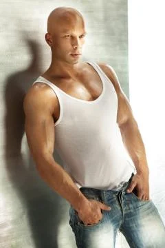 Handsome young man posing. Stock Photos