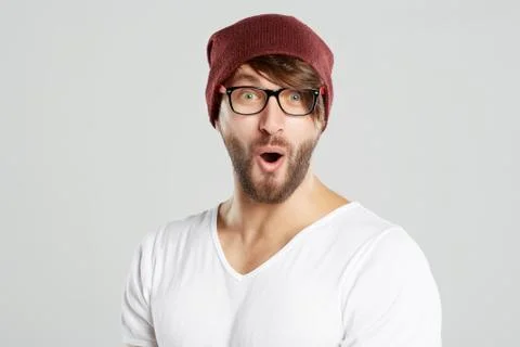 Handsome young man posing at studio Stock-Fotos