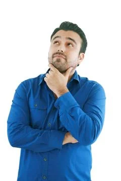 An handsome young man thinking Stock Photos