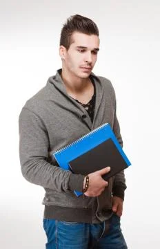 Handsome young student. Foto stock