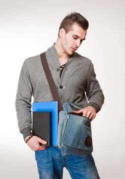 Handsome young student. Foto stock