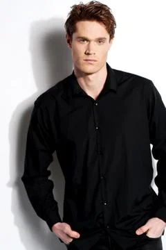 Handsome young stylish guy Stock Photos