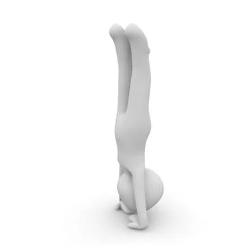 Handstand 3 Stock Illustration