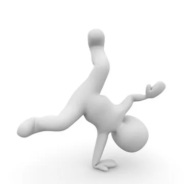 Handstand one Stock Illustration