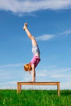 Handstand Stock Photos