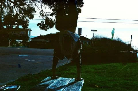 Handstand Foto stock