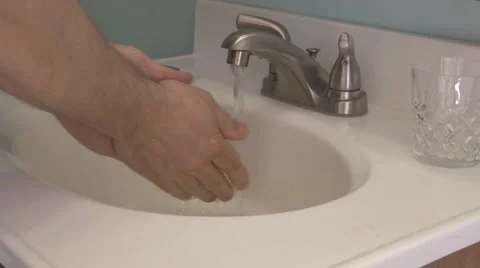 Handwashing 1 - 30p Stock Footage 1848455