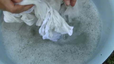 Handwashing cloths 스톡 동영상 11275506