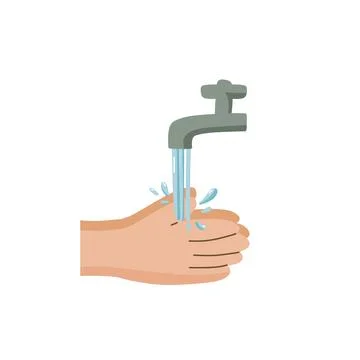 Handwashing illustration Stock Illustration
