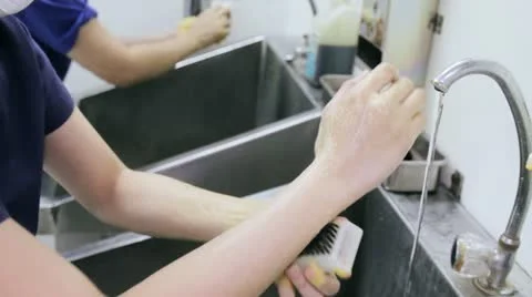 Handwashing For Surgery Video stock 10817738