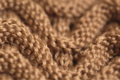 Handwork. Knitted wool pattern Stock Photos