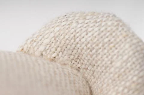 Handwork sewing in macro shot Stock Photos