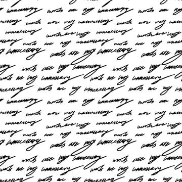 Handwriting background seamless pattern grunge letters words 스톡 일러스트