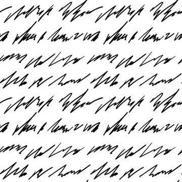 Handwriting background seamless pattern grunge letters words Stock Illustration