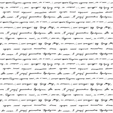 Handwriting background seamless pattern grunge letters words 스톡 일러스트