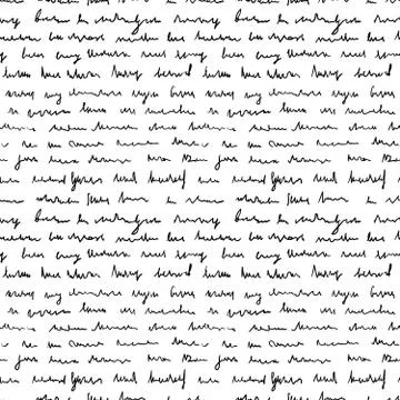 Handwriting background seamless pattern grunge letters words 库存插图