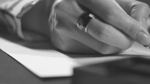 Handwriting calligraphy Stock Footage 140392828