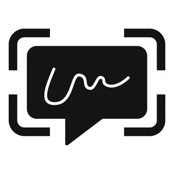 Handwriting identification message icon simple vector. Check data Stock Illustration