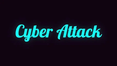 Handwriting Neon Text Cyber Attack Prevention Stock Footage 321990477