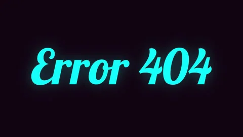 Handwriting Neon Text Error 404 message on a dark background. Stock Footage 321982836