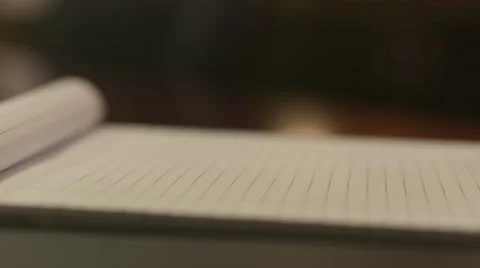 Handwriting on notepad and taking notes Stock Footage 63249302