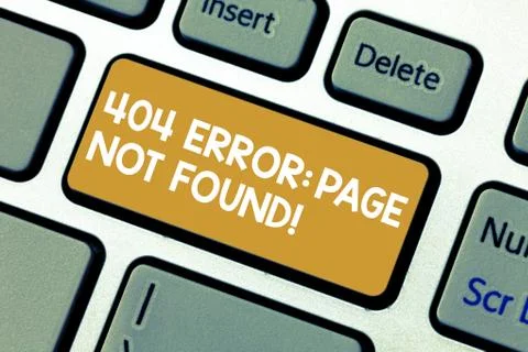 Handwriting text 404 Error Page Not Found. Concept meaning Webpage on Server has Stock-Fotos