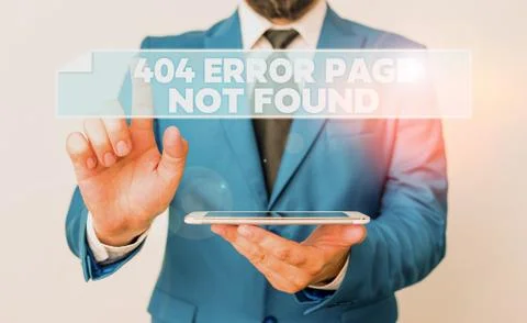 Handwriting text 404 Error Page Not Found. Concept meaning Webpage on Server has Stock-Fotos