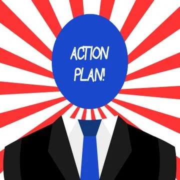 Handwriting text Action Plan. Concept meaning proposed strategy or course of イラスト素材
