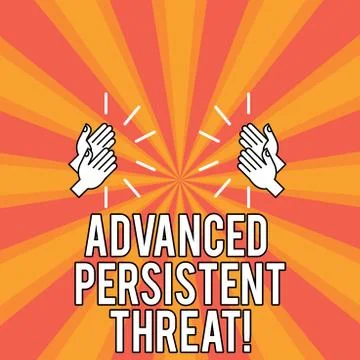 Handwriting text Advanced Persistent Threat. Concept meaning unauthorized user Stock Illustration