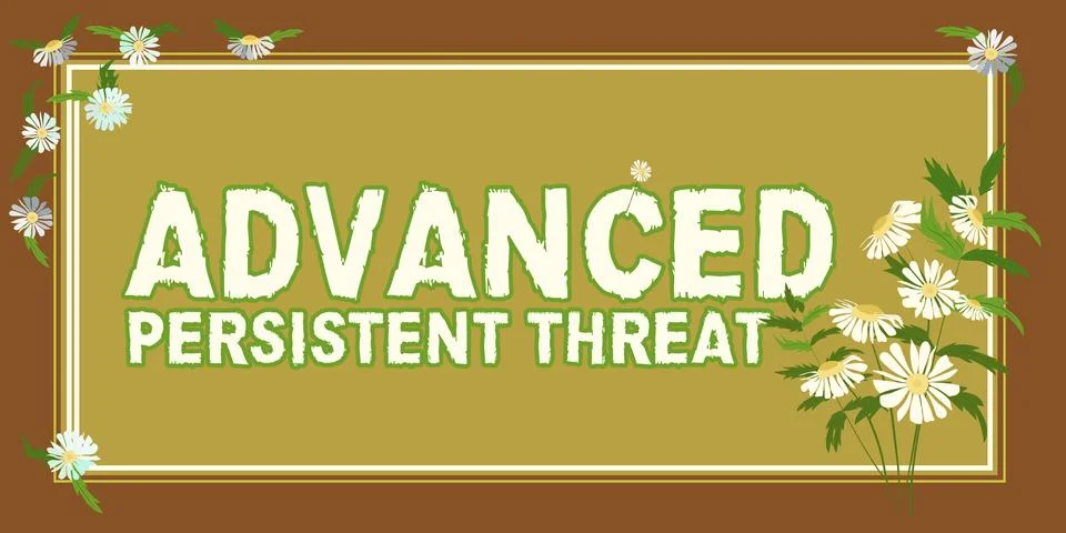 Handwriting text Advanced Persistent Threat. Business idea unauthorized user Stock Illustration