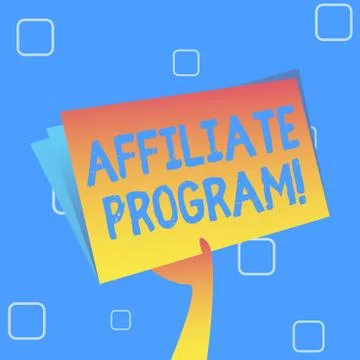 Handwriting text Affiliate Program. Concept meaning automated electronic program Stock Illustration