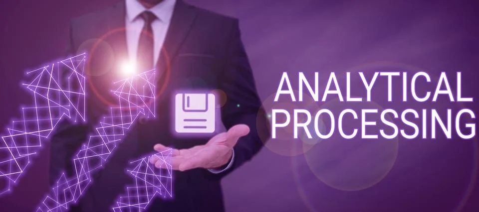 Handwriting text Analytical Processing. Business approach easily View Write R Foto stock