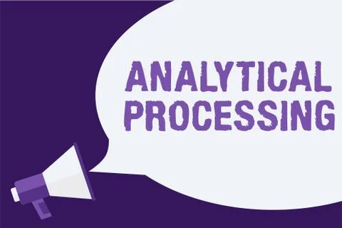 Handwriting text Analytical Processing. Concept meaning easily View Write Illustrazione stock