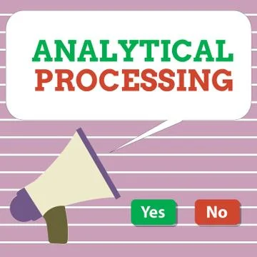 Handwriting text Analytical Processing. Concept meaning easily View Write Illustrazione stock